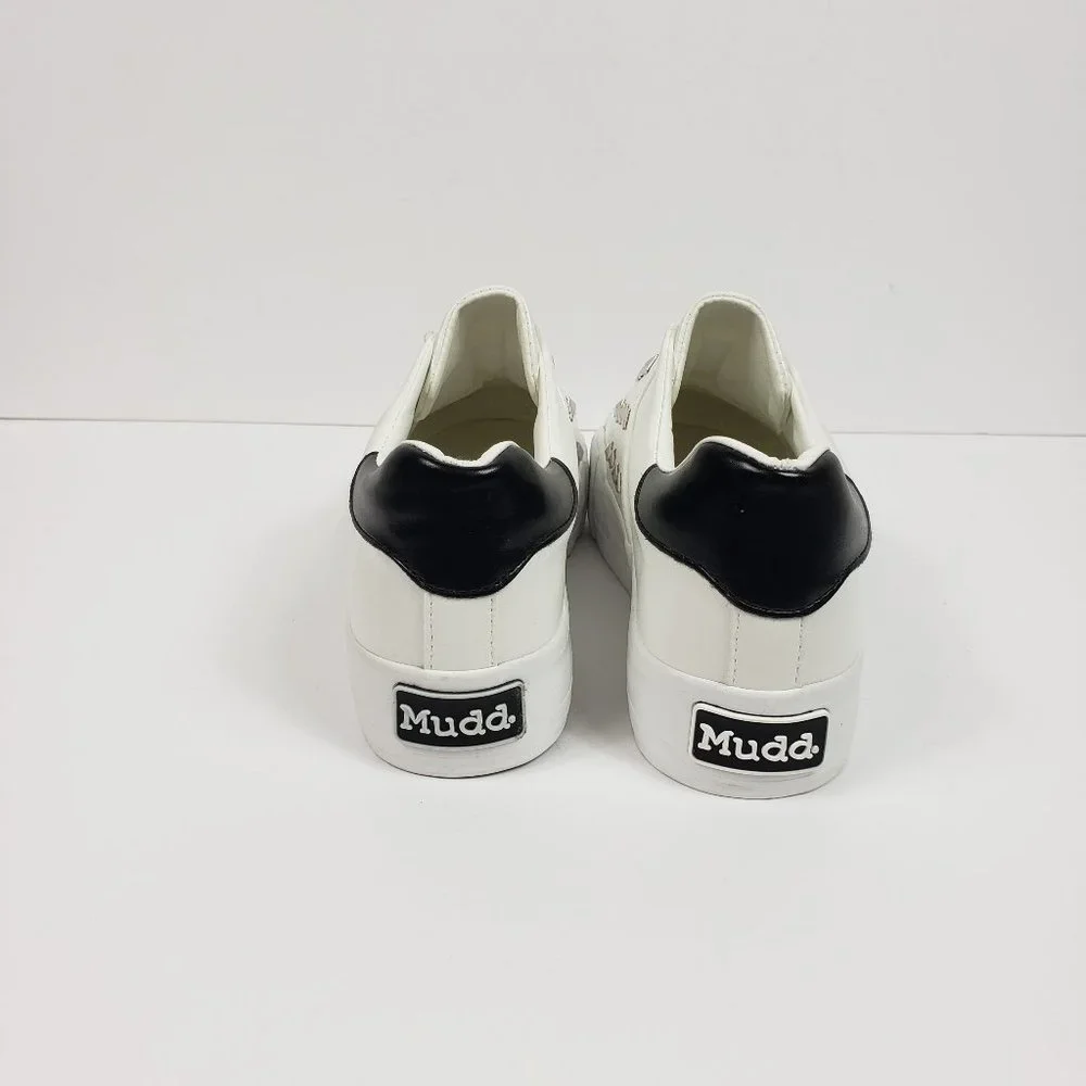 MUDD WOMEN BEYLEY WHITE W/METAL STUDS  SIZE 8 - Picture 5 of 10